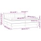 vidaXL Κρεβάτι Boxspring με Στρώμα Ανοιχτό Γκρι 200x200 εκ. Υφασμάτινο
