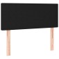 vidaXL Κρεβάτι Boxspring με Στρώμα Μαύρο 90x200 εκ. Υφασμάτινο