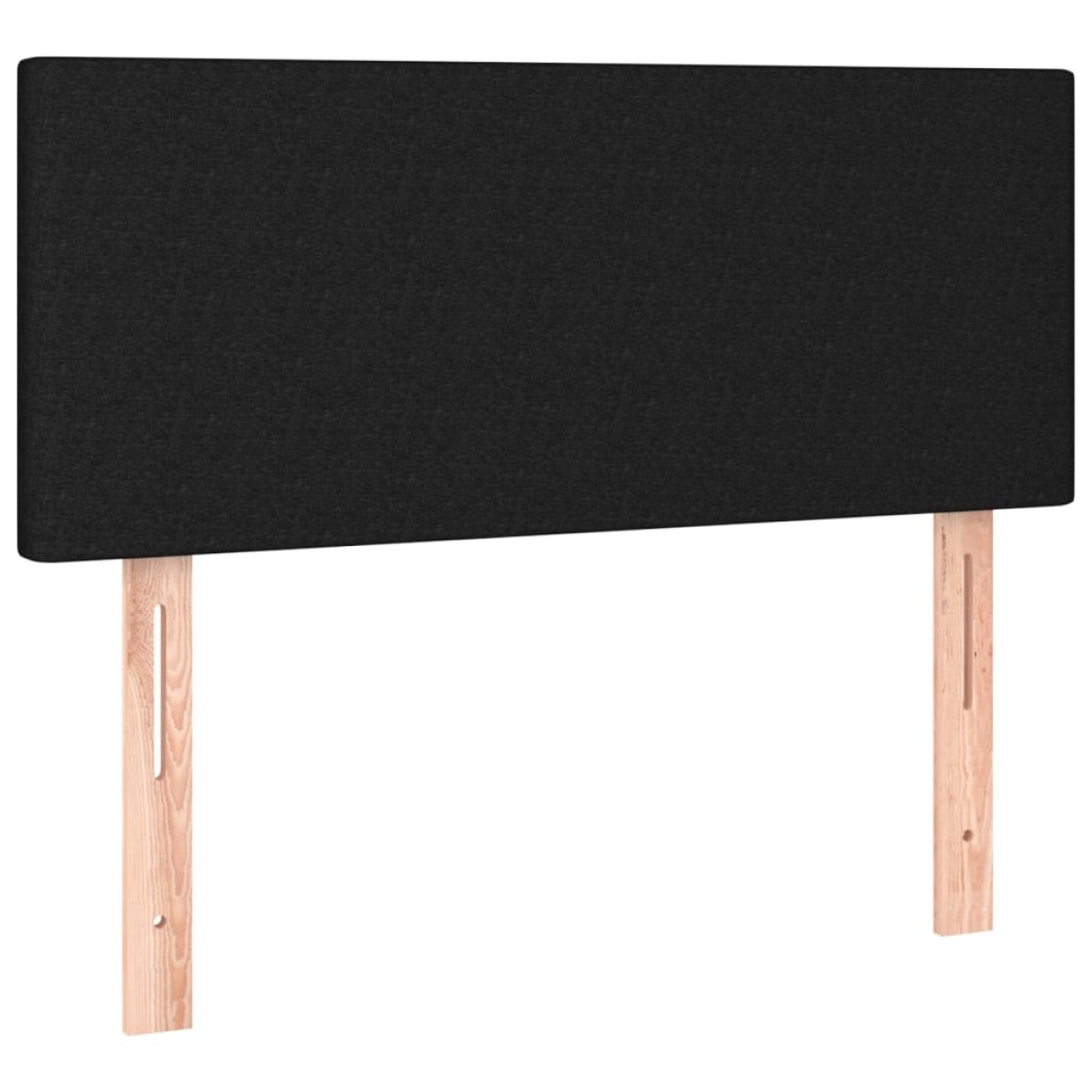 vidaXL Κρεβάτι Boxspring με Στρώμα Μαύρο 100 x 200 εκ. Υφασμάτινο