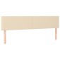 vidaXL Κρεβάτι Boxspring με Στρώμα Κρεμ 180x200 εκ. Υφασμάτινο