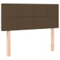vidaXL Κρεβάτι Boxspring με Στρώμα Σκούρο Καφέ 90x190 εκ. Υφασμάτινο