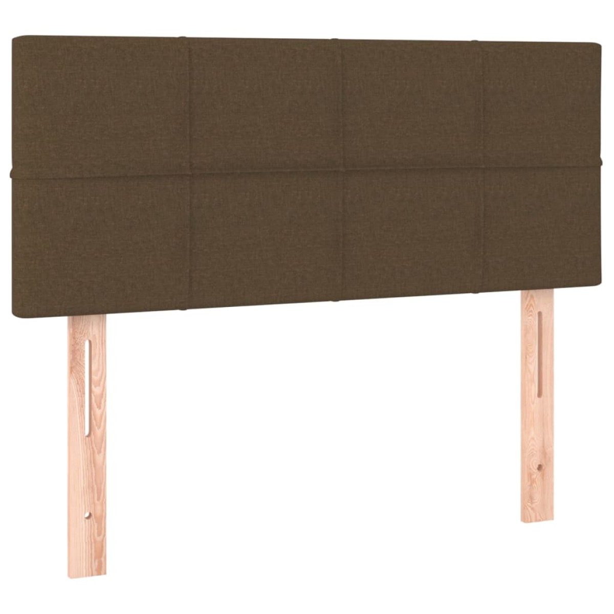 vidaXL Κρεβάτι Boxspring με Στρώμα Σκούρο Καφέ 90x200 εκ. Υφασμάτινο