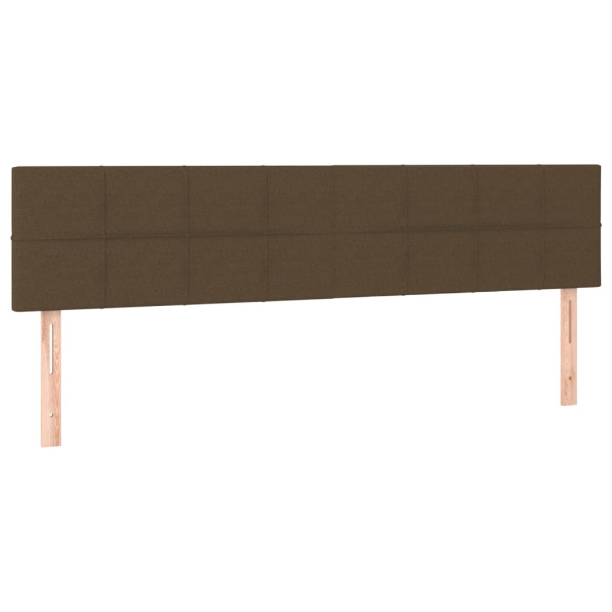 vidaXL Κρεβάτι Boxspring με Στρώμα Σκούρο Καφέ 180x200 εκ Υφασμάτινο