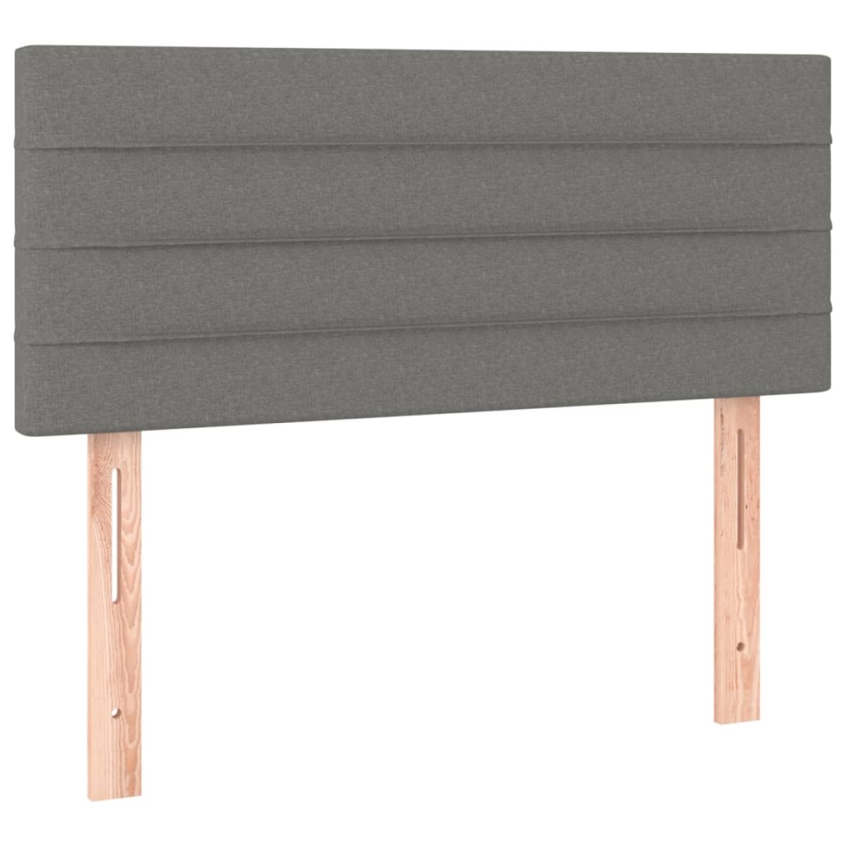 vidaXL Κρεβάτι Boxspring με Στρώμα Σκούρο Γκρι 90x200 εκ. Υφασμάτινο