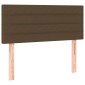 vidaXL Κρεβάτι Boxspring με Στρώμα Σκούρο Καφέ 100x200 εκ. Υφασμάτινο