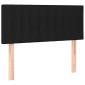vidaXL Κρεβάτι Boxspring με Στρώμα Μαύρο 80 x 200 εκ. Υφασμάτινο