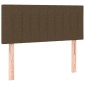 vidaXL Κρεβάτι Boxspring με Στρώμα Σκούρο Καφέ 100x200 εκ. Υφασμάτινο