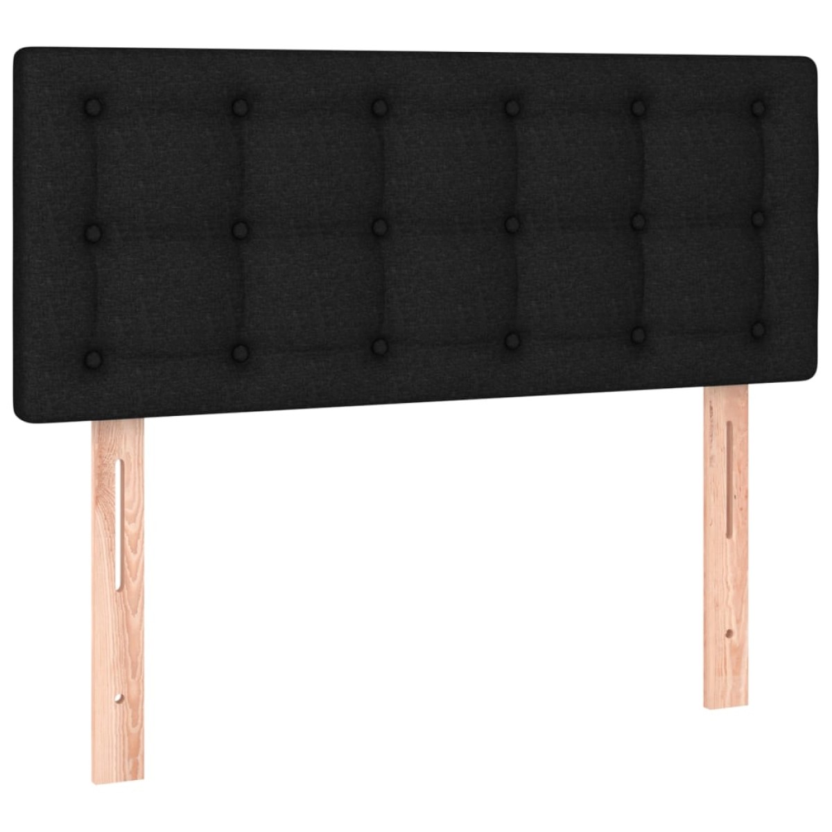 vidaXL Κρεβάτι Boxspring με Στρώμα Μαύρο 80 x 200 εκ. Υφασμάτινο