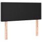 vidaXL Κρεβάτι Boxspring με Στρώμα Μαύρο 90x190εκ. από Συνθετικό Δέρμα