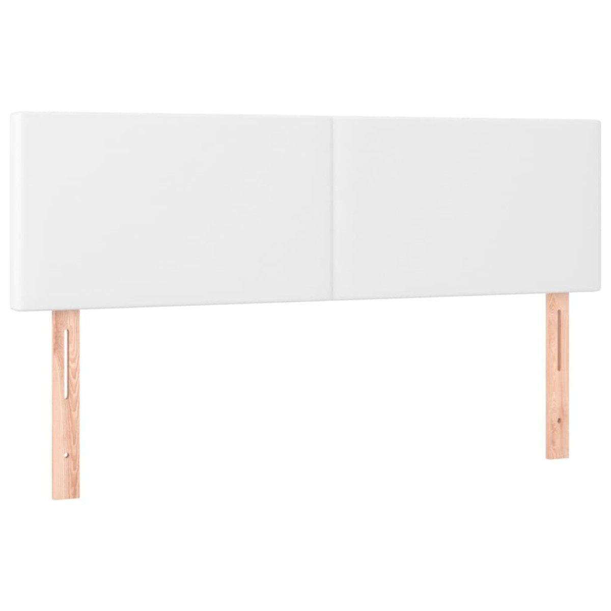 vidaXL Κρεβάτι Boxspring με Στρώμα Λευκό 140x190εκ.από Συνθετικό Δέρμα