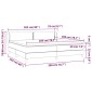 vidaXL Κρεβάτι Boxspring με Στρώμα Μαύρο 200x200 εκ. Συνθετικό Δέρμα