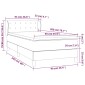vidaXL Κρεβάτι Boxspring με Στρώμα Μαύρο 90x200εκ. από Συνθετικό Δέρμα