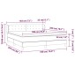 vidaXL Κρεβάτι Boxspring με Στρώμα Κρεμ 180x200 εκ. Συνθετικό Δέρμα