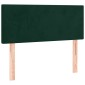 vidaXL Κρεβάτι Boxspring με Στρώμα Σκούρο Πράσινο 90x190 εκ. Βελούδινο