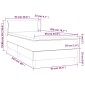 vidaXL Κρεβάτι Boxspring με Στρώμα Μαύρο 90x200 εκ. Βελούδινο