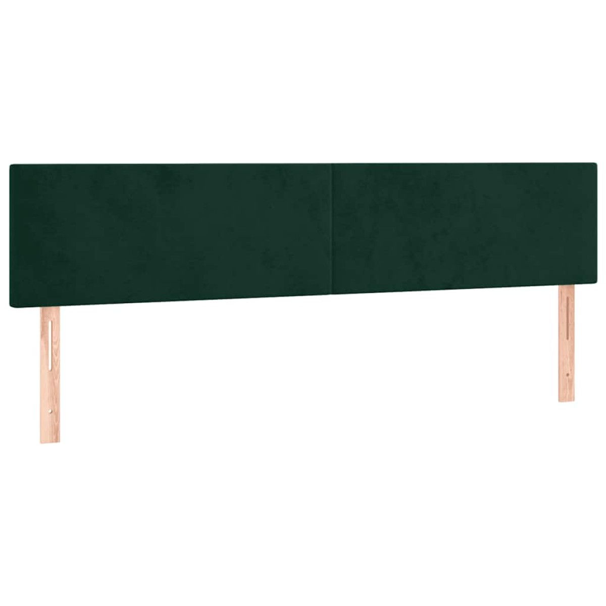 vidaXL Κρεβάτι Boxspring με Στρώμα Σκούρο Πράσινο 160x200εκ. Βελούδινο