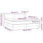 vidaXL Κρεβάτι Boxspring με Στρώμα Ροζ 180x200 εκ. Βελούδινο