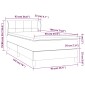 vidaXL Κρεβάτι Boxspring με Στρώμα Ροζ 90x190 εκ. Βελούδινο