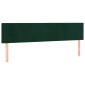vidaXL Κρεβάτι Boxspring με Στρώμα Σκούρο Πράσινο 160x200εκ. Βελούδινο