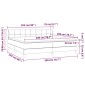 vidaXL Κρεβάτι Boxspring με Στρώμα Σκούρο Γκρι 200x200 εκ. Βελούδινο