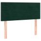 vidaXL Κρεβάτι Boxspring με Στρώμα Σκούρο Πράσινο 90x190 εκ. Βελούδινο