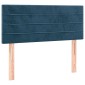 vidaXL Κρεβάτι Boxspring με Στρώμα Σκούρο Μπλε 100x200 εκ. Βελούδινο