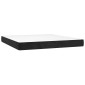 vidaXL Κρεβάτι Boxspring με Στρώμα Μαύρο 180x200 εκ. Βελούδινο