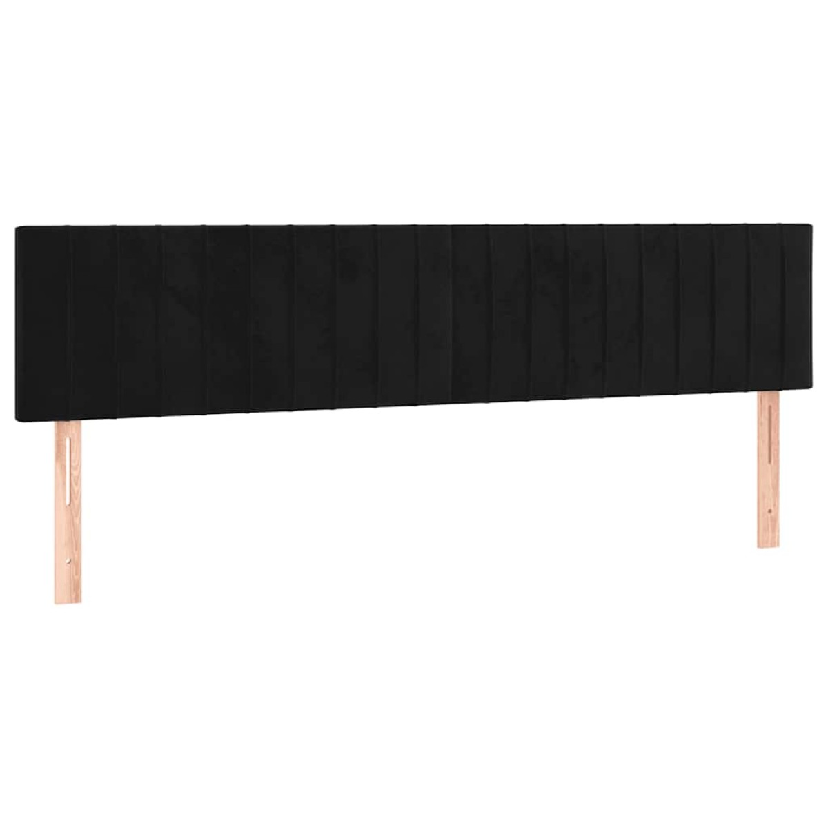 vidaXL Κρεβάτι Boxspring με Στρώμα Μαύρο 180x200 εκ. Βελούδινο