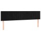 vidaXL Κρεβάτι Boxspring με Στρώμα Μαύρο 180x200 εκ. Βελούδινο