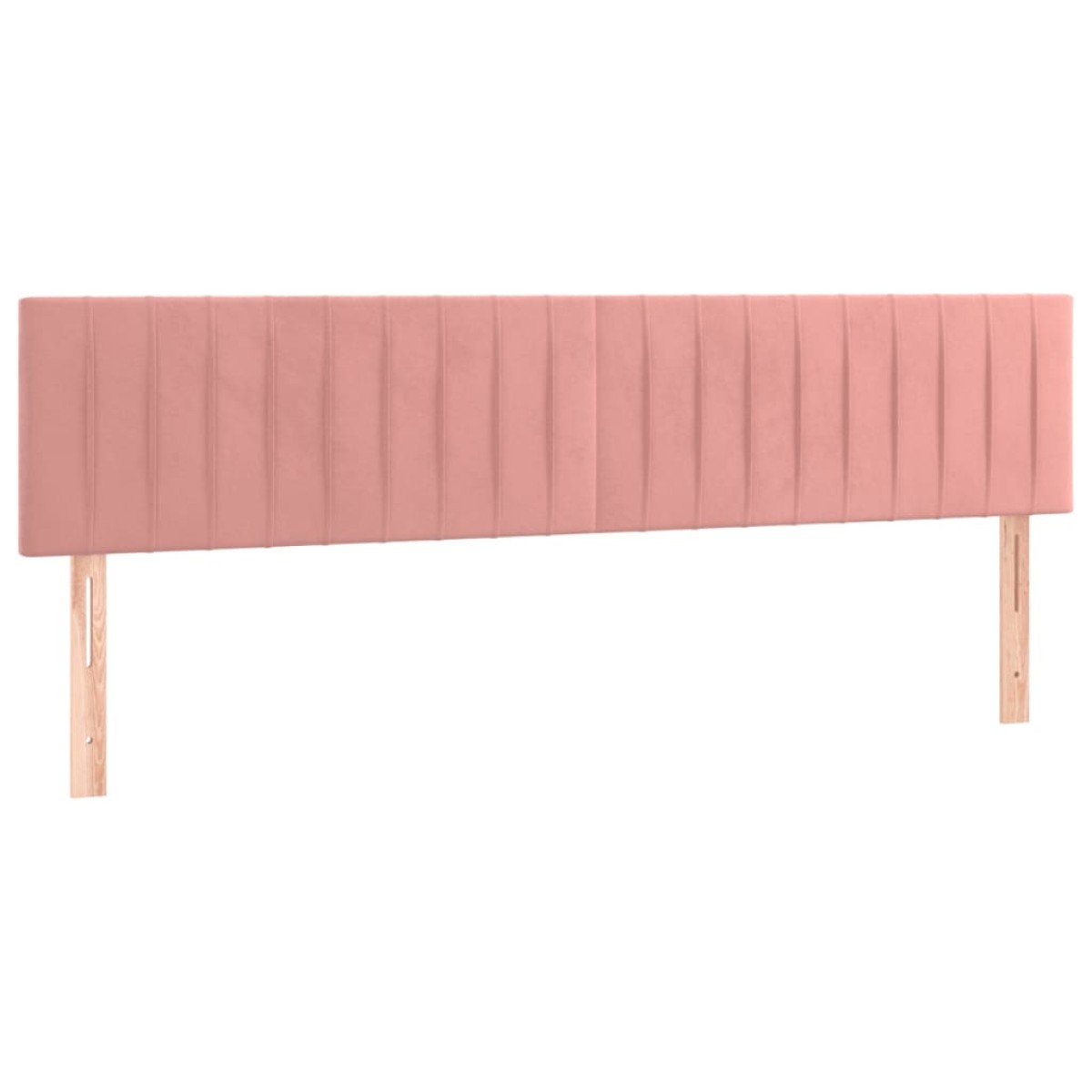 vidaXL Κρεβάτι Boxspring με Στρώμα Ροζ 180x200 εκ. Βελούδινο