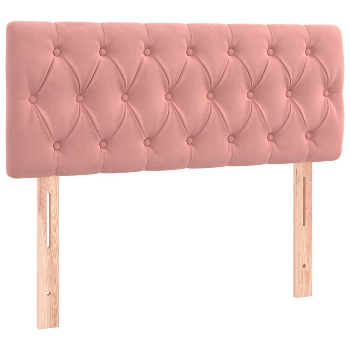 vidaXL Κρεβάτι Boxspring με Στρώμα Ροζ 90x190 εκ. Βελούδινο