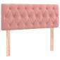 vidaXL Κρεβάτι Boxspring με Στρώμα Ροζ 90x190 εκ. Βελούδινο