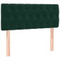 vidaXL Κρεβάτι Boxspring με Στρώμα Σκούρο Πράσινο 90x200 εκ. Βελούδινο