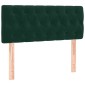 vidaXL Κρεβάτι Boxspring με Στρώμα Σκούρο Πράσινο 100x200εκ. Βελούδινο