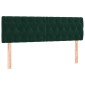 vidaXL Κρεβάτι Boxspring με Στρώμα Σκούρο Πράσινο 160x200εκ. Βελούδινο