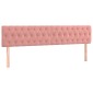 vidaXL Κρεβάτι Boxspring με Στρώμα Ροζ 180x200 εκ. Βελούδινο