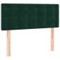 vidaXL Κρεβάτι Boxspring με Στρώμα Σκούρο Πράσινο 90x200 εκ. Βελούδινο