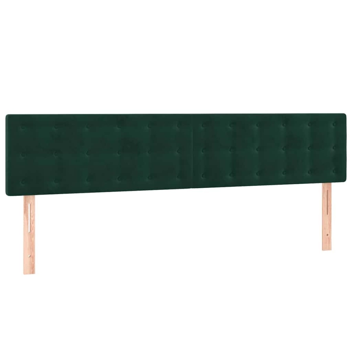 vidaXL Κρεβάτι Boxspring με Στρώμα Σκούρο Πράσινο 160x200εκ. Βελούδινο