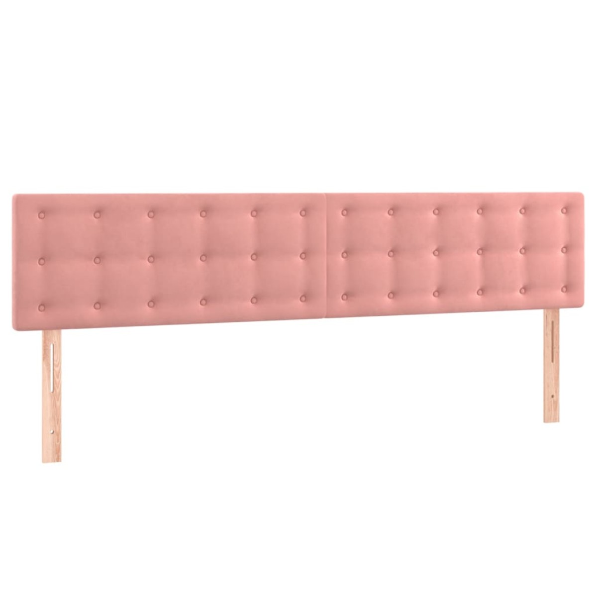 vidaXL Κρεβάτι Boxspring με Στρώμα Ροζ 160x200 εκ. Βελούδινο