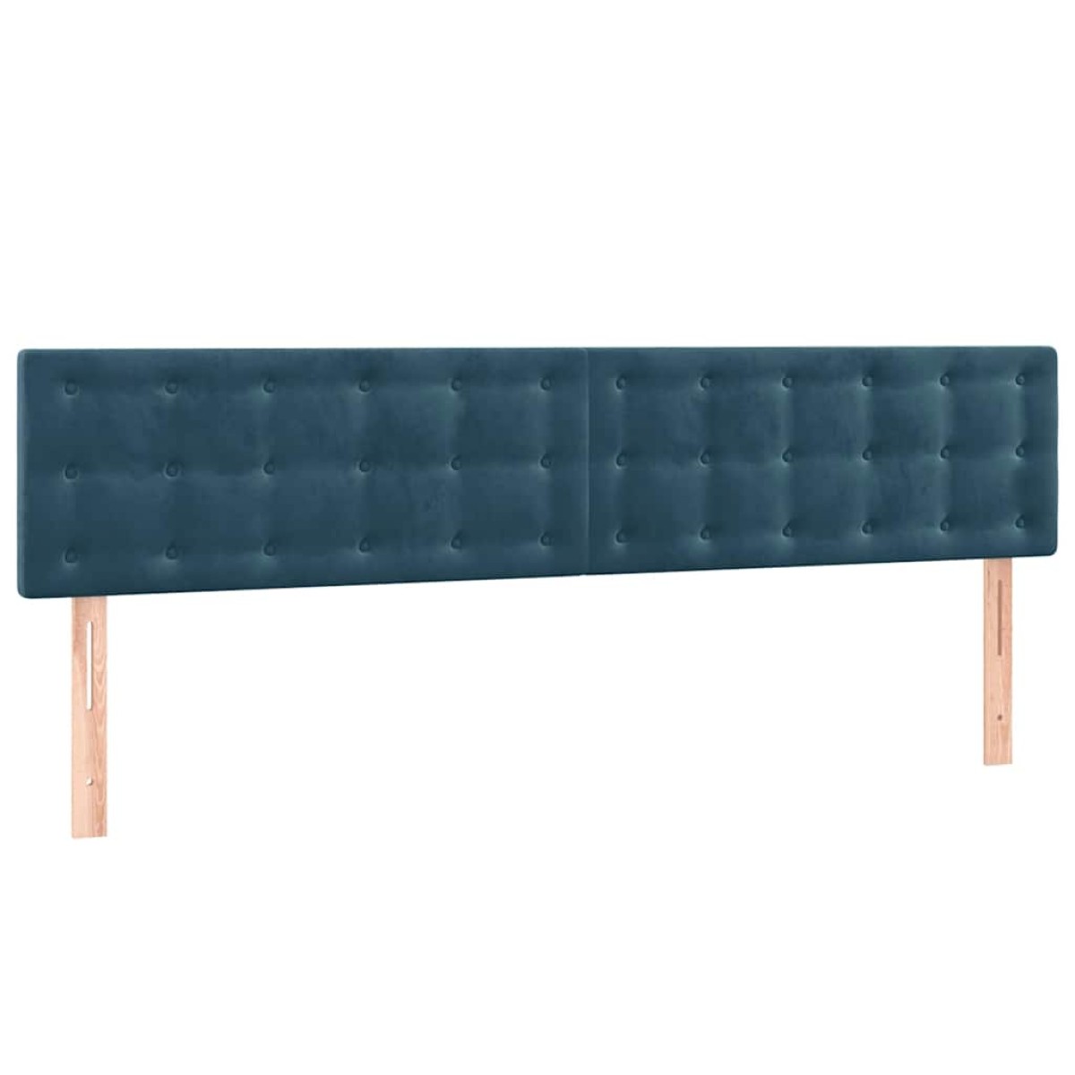 vidaXL Κρεβάτι Boxspring με Στρώμα Σκούρο Μπλε 180x200 εκ. Βελούδινο