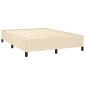 vidaXL Κρεβάτι Boxspring με Στρώμα Κρεμ 140x190 εκ. Υφασμάτινο