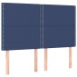 vidaXL Κρεβάτι Boxspring με Στρώμα Μπλε 140x190 εκ. Υφασμάτινο