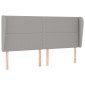 vidaXL Κρεβάτι Boxspring με Στρώμα Ανοιχτό Γκρι 180x200 εκ. Υφασμάτινο