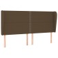 vidaXL Κρεβάτι Boxspring με Στρώμα Σκούρο Καφέ 180x200 εκ Υφασμάτινο