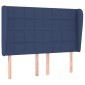 vidaXL Κρεβάτι Boxspring με Στρώμα Μπλε 140x200 εκ. Υφασμάτινο