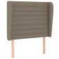 vidaXL Κρεβάτι Boxspring με Στρώμα Taupe 90x190 εκ.Υφασμάτινο