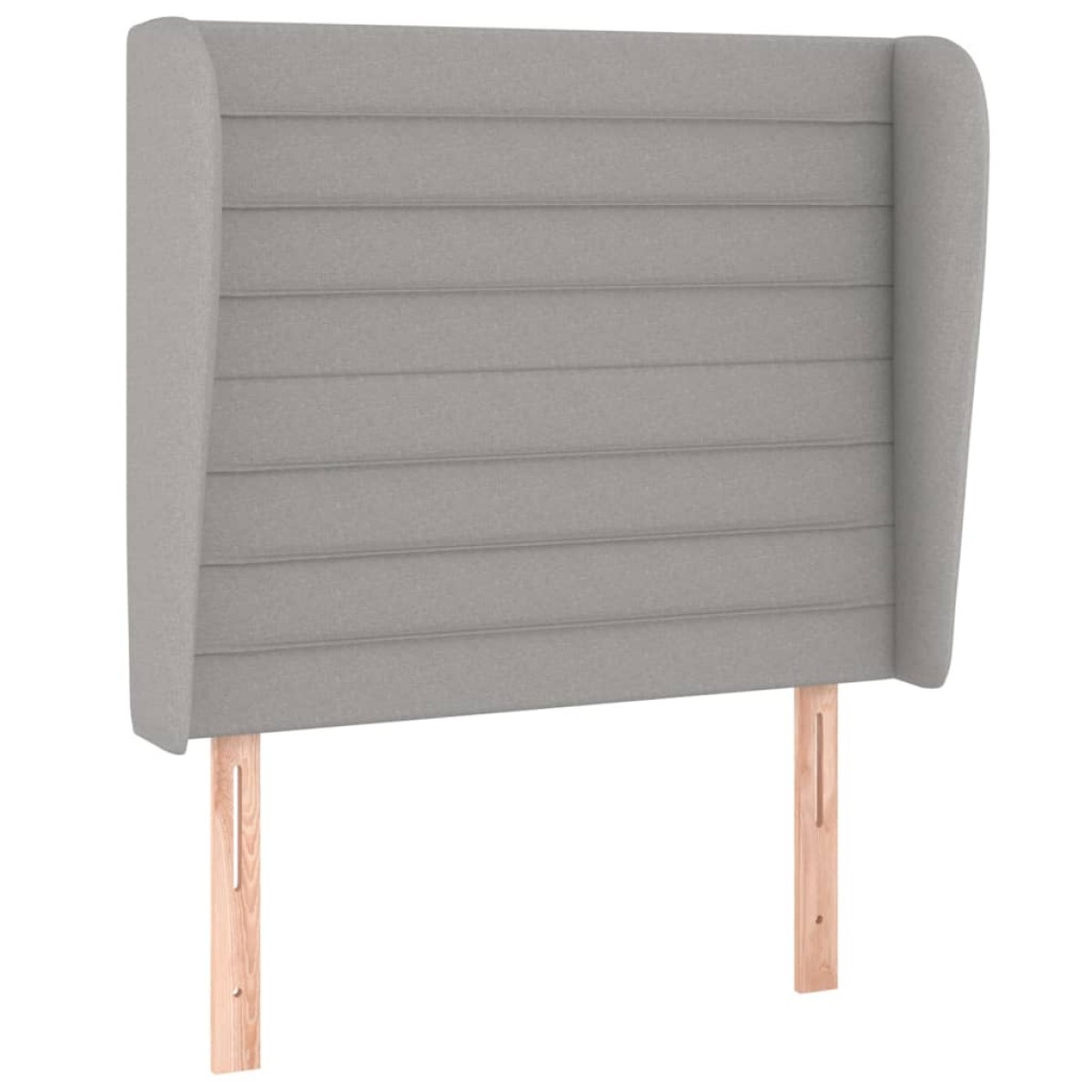 vidaXL Κρεβάτι Boxspring με Στρώμα Ανοιχτό Γκρι 90x200 εκ. Υφασμάτινο