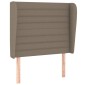vidaXL Κρεβάτι Boxspring με Στρώμα Taupe 100 x 200 εκ. Υφασμάτινο