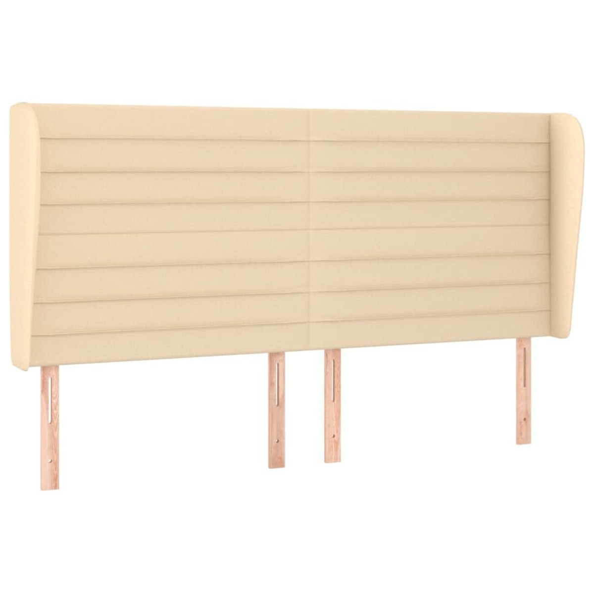 vidaXL Κρεβάτι Boxspring με Στρώμα Κρεμ 160x200 εκ. Υφασμάτινο