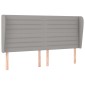 vidaXL Κρεβάτι Boxspring με Στρώμα Ανοιχτό Γκρι 180x200 εκ. Υφασμάτινο